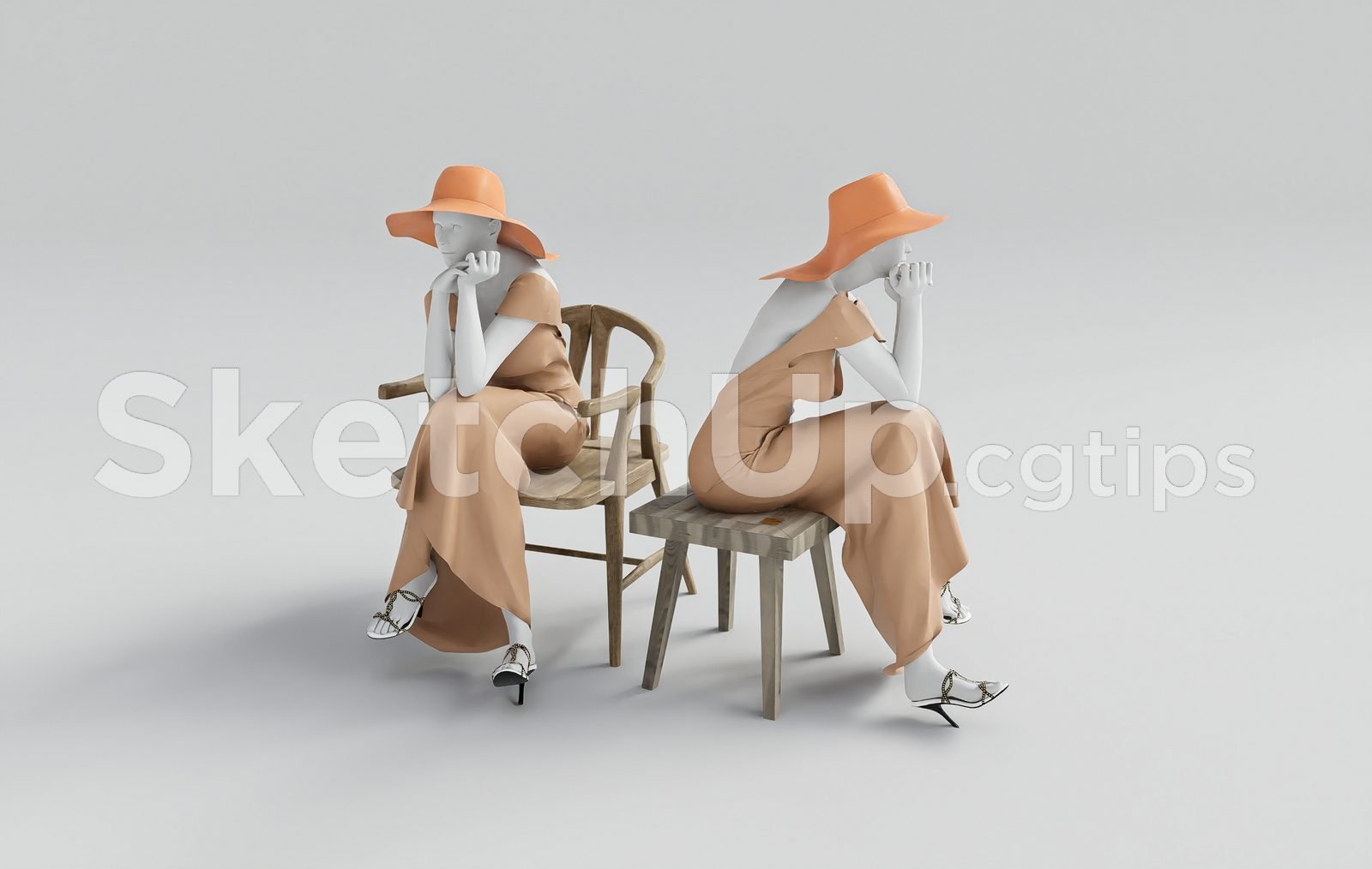 19392. تنزيل مجاني لنموذج Sketchup ثلاثي الأبعاد لعارضة أزياء لملابس الموضة (1)