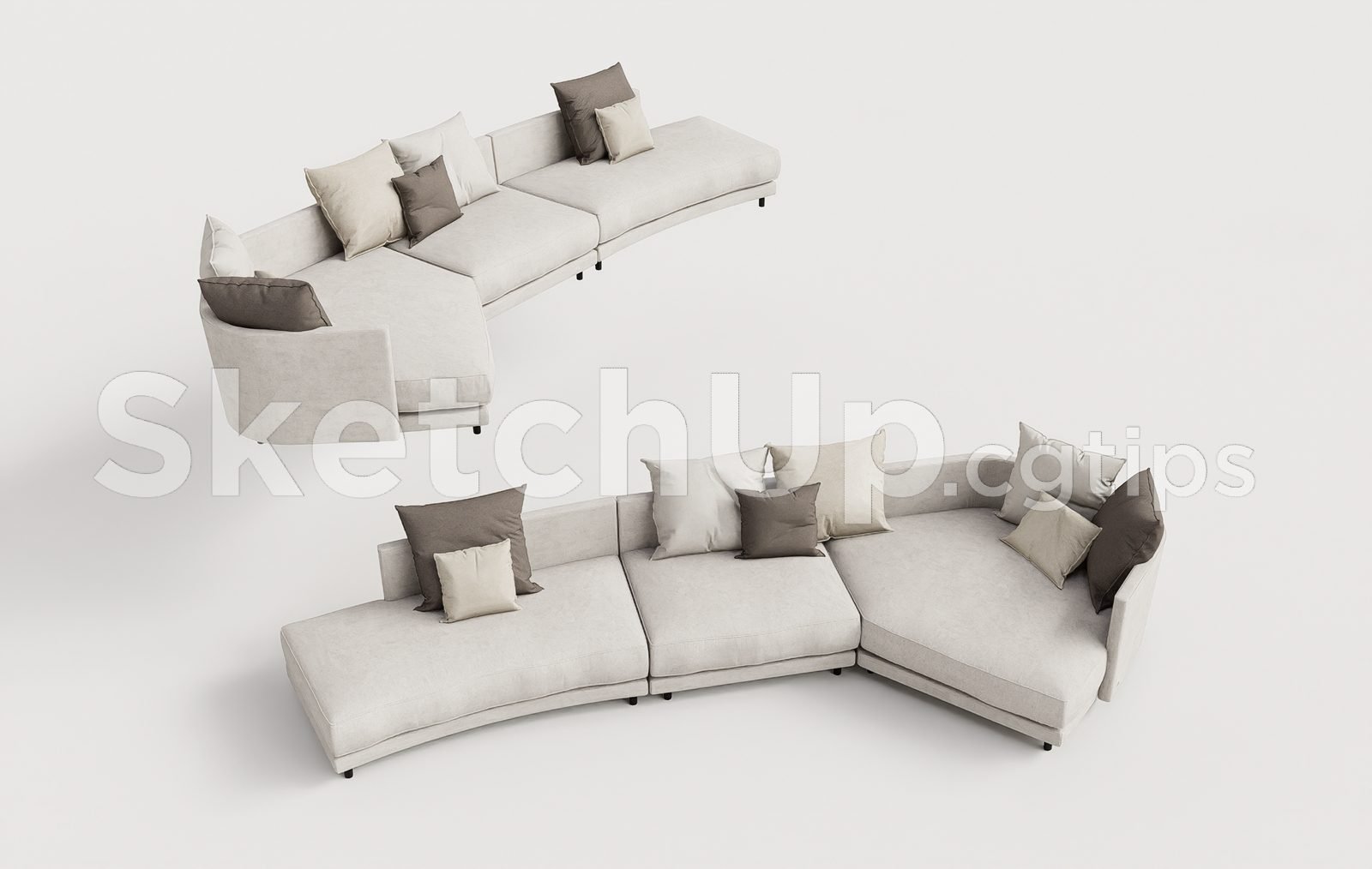 19393. تنزيل نموذج Sketchup Sofa مجانًا (1)