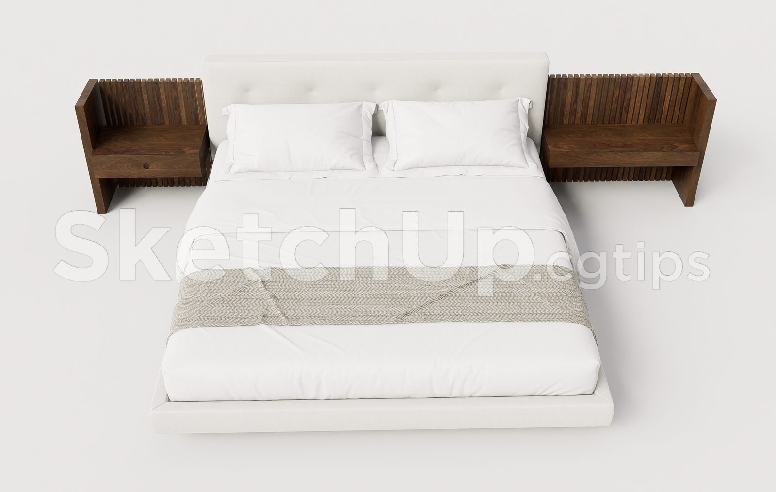 19395. تنزيل نموذج سرير مجاني لـ Sketchup (1)
